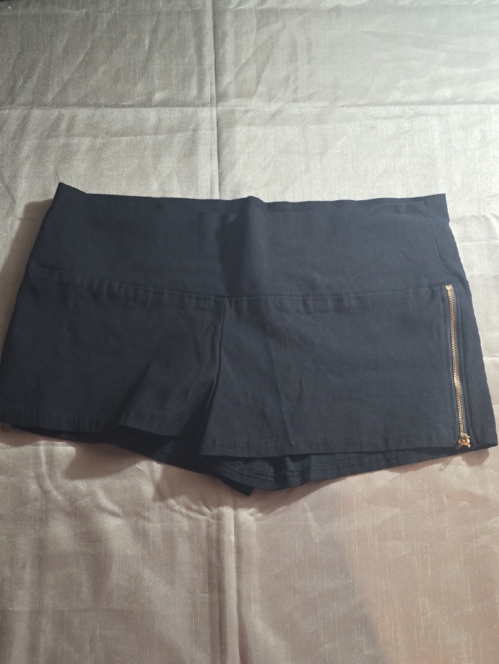 Body Central Black Athletic Shorts with Side Zip